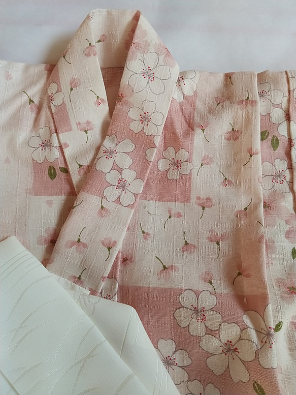赤ちゃん着物セット(正絹総絞りの被布） 12枚目の画像