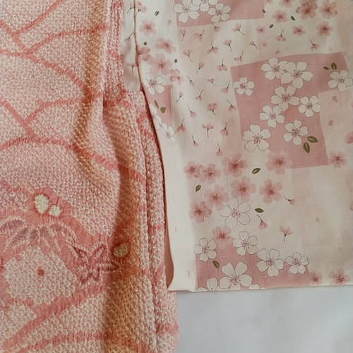 赤ちゃん着物セット(正絹総絞りの被布） ベビー服 着物大好きばあば