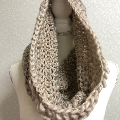 紅茶染め♡Wガーゼスヌード♡ハンドメイド 紅茶染め♡Wガーゼスヌード♡ハンドメイド