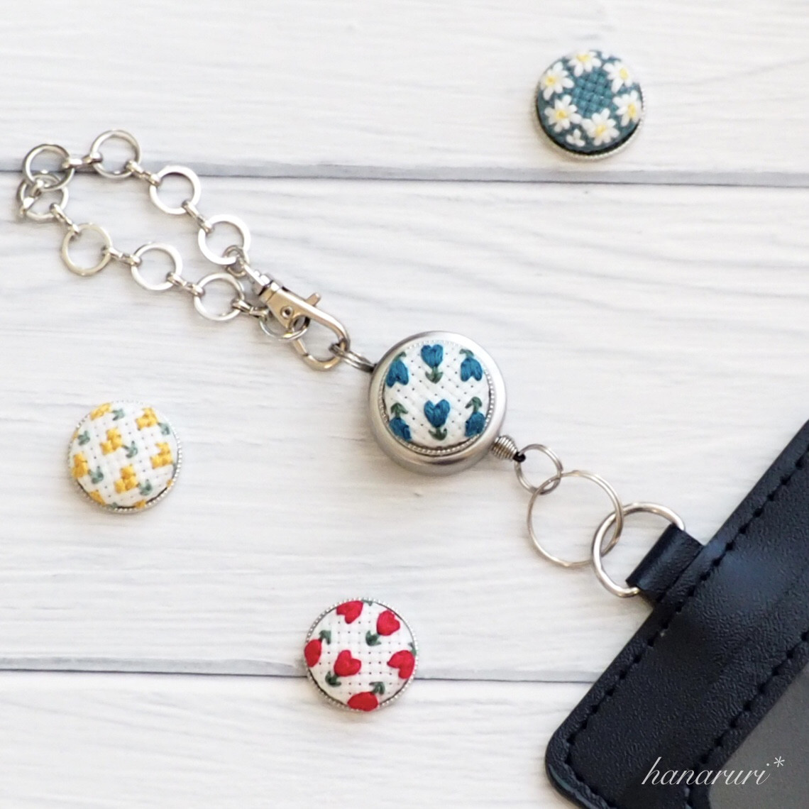 ハンドメイド　リールキーホルダー26点