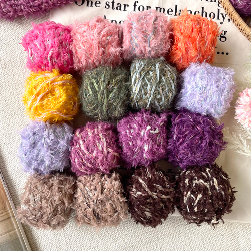 グレインラインオレンジ」三本撚り混紡糸 - カラフルパラダイス | 1巻