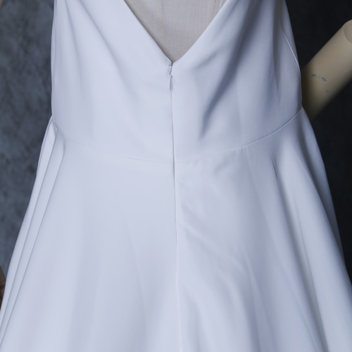 パーティードレス 妊婦 4L大きいサイズ 前撮り キャミソール クレープ  