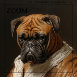 【ファッションショー - ボクサー犬 No.1】A2アートポスター 犬の絵 犬の絵画 犬のイラスト 3枚目の画像
