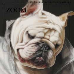 【ファッションショー - ブルドッグ犬 No.2】A2アートポスター 犬の絵 犬の絵画 犬のイラスト 3枚目の画像