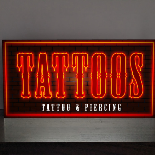 Lサイズ】TATTOO タトゥ 刺青 入れ墨 スタジオ 店舗 パーティー