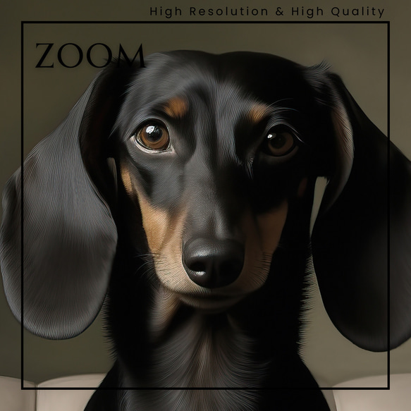 【ファッションショー - ダックスフンド犬 No.1】A2アートポスター 犬の絵 犬の絵画 犬のイラスト 3枚目の画像