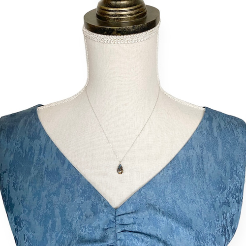 天然ボルダーオパールネックレス☆ オーストラリア産原石から磨いた1