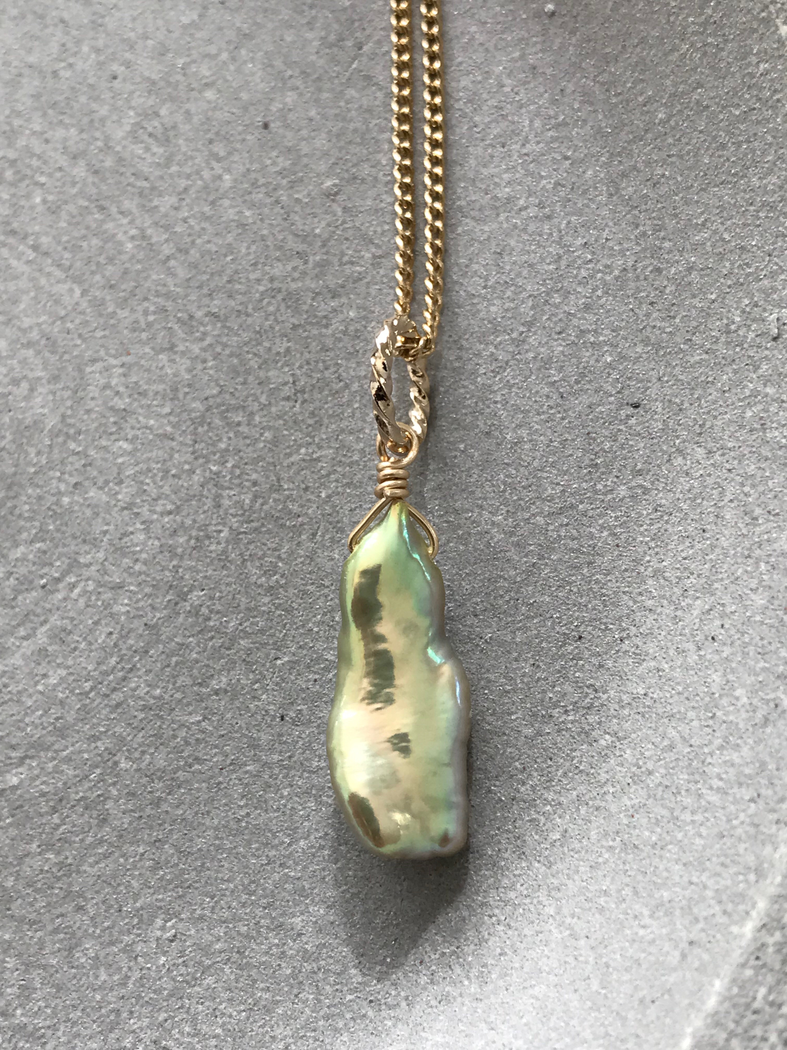 グリーンのケシパール♚ペンダントトップ