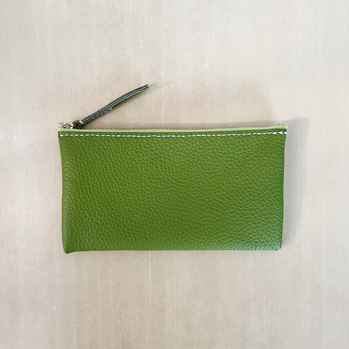 薄型長財布 ポーチみたいな長財布 コンパクトな財布 通帳入れにも 春色