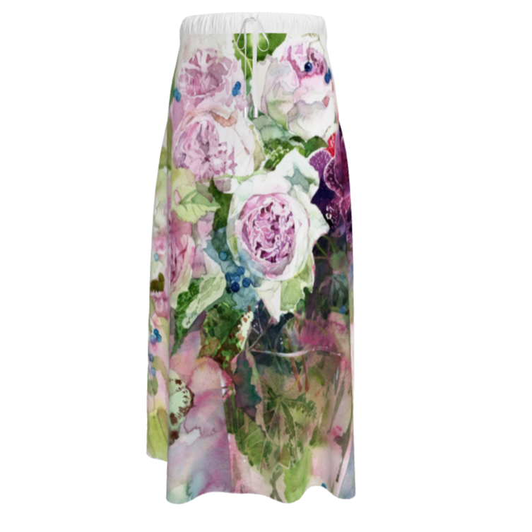 【受注製作】XXSから2XL　プリントスカート　ミニ＆ミディ＆マキシ丈