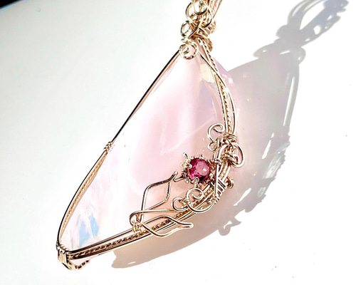 アンダラクリスタル 14kgfペンダントトップ　スノーホワイト【sa4300】 アンダラクリスタル 14kgfペンダントトップ スノーホワイト