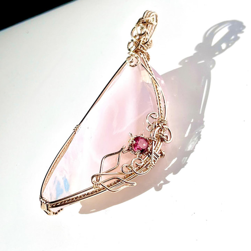 アンダラクリスタル・ピンクエンジェルオーラ　ペンダントトップ 希少＊シエラネバダ産アンダラクリスタル☆宝石質～Gem Angel