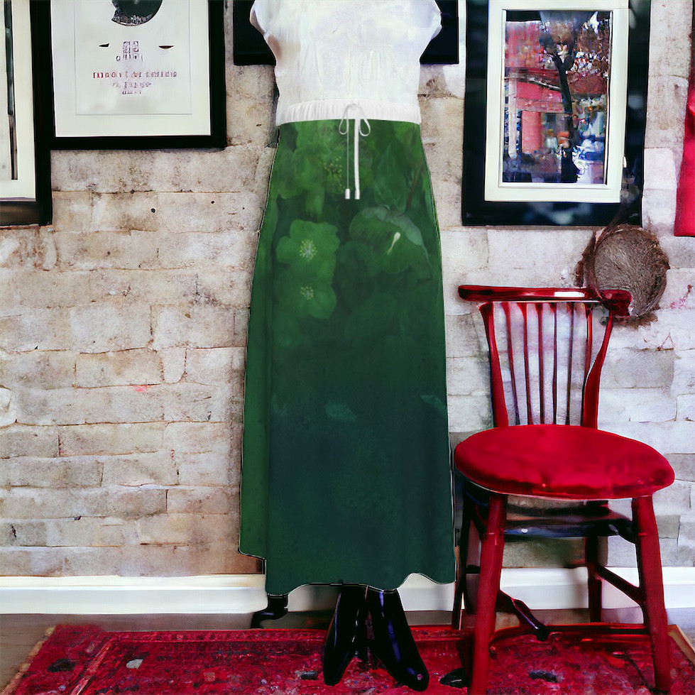 【受注製作】XXSから2XL　プリントスカート　ミニ＆ミディ＆マキシ丈