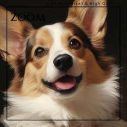 【ファッションショー - ウェルシュコーギー犬 No.2】A2アートポスター 犬の絵 犬の絵画 犬のイラスト 3枚目の画像
