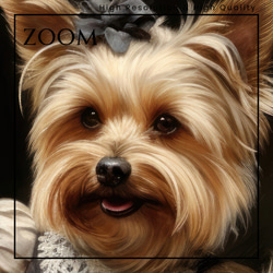 【ファッションショー - ヨークシャーテリア犬 No.1】A2アートポスター 犬の絵 犬の絵画 犬のイラスト 3枚目の画像