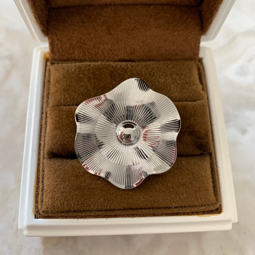 stainless ステンレス シルバー ブローチ 結婚式 パーティ 入学式