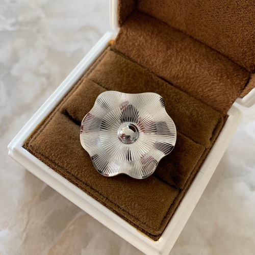 stainless ステンレス シルバー ブローチ 結婚式 パーティ 入学式