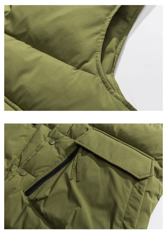 秋冬新品 スタンドカラーベスト ダウンジャケット メンズ ユニセックス 厚手暖かいカップルコート レディース 9枚目の画像