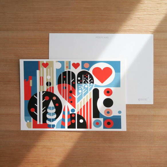 バレンタイン　ポストカード２枚セット　Valentine 2枚目の画像