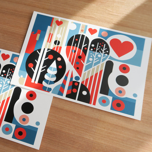 バレンタイン　ポストカード２枚セット　Valentine 4枚目の画像