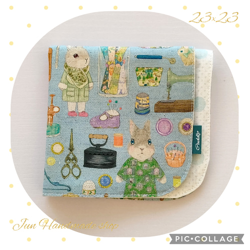 ハンドメイド　ハンカチ 通気性の良いハンカチ＊ユキエモン22Fabric♡ドレスメーカー