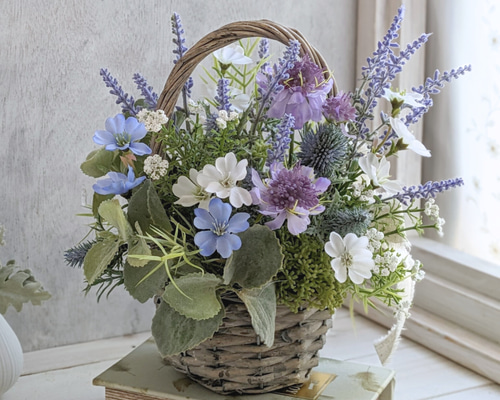 ハンドメイド　フラワーアレンジ①  ナチュラルインテリア雑貨 ハンドメイド フラワーアレンジ① ナチュラルインテリア雑貨