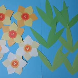 水仙（花が大きいver.）〈春の壁面〉　画用紙　壁面飾り　保育園・幼稚園・学校・図書館その他施設　 2枚目の画像
