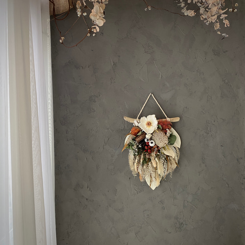 SALE！50%off！☆creema限定 流木ドライフラワータペストリー NO.20