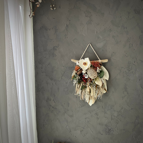 SALE！50%off！☆creema限定 流木ドライフラワータペストリー NO.20