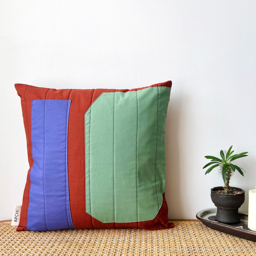 クッションカバー quilt4 /キルト/パッチワーク/ウォールアート