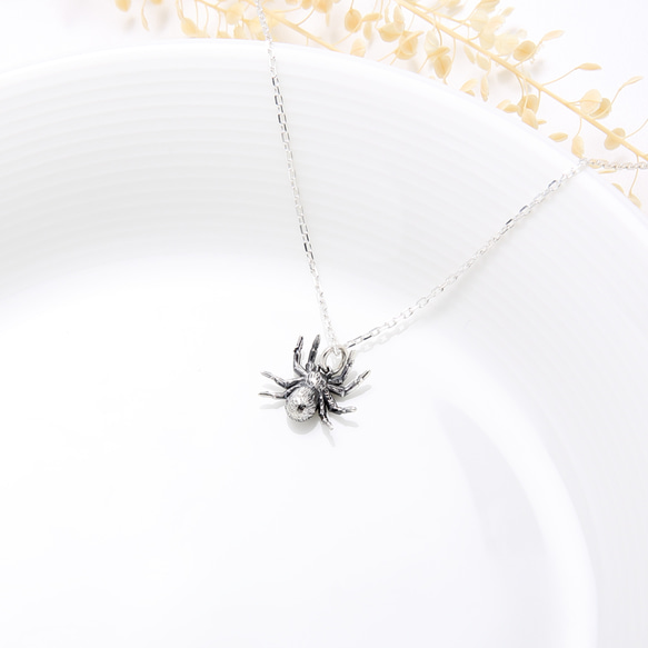 可愛 3D 蜘蛛 Spider s925 純銀 項鍊 生日 週年 情人節 禮物 第5張的照片
