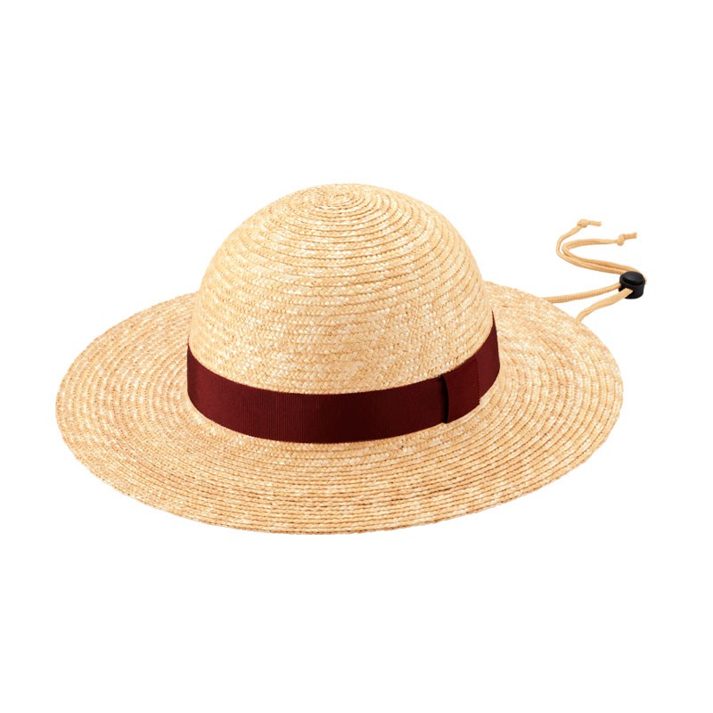 ロジャー Roger 麦わら 男女兼用 つば広丸型ハット レッド 57cm [UK-H105-NARD-M]