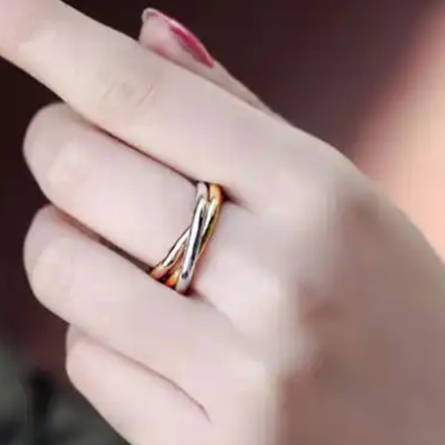 ハンドメイド シルバー 3連風リング ハンドメイド シルバー 3連風リング