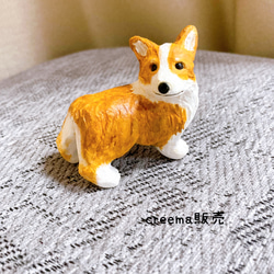 コーギー　ミニチュア　犬　フィギュア　置物　オブジェ 1枚目の画像