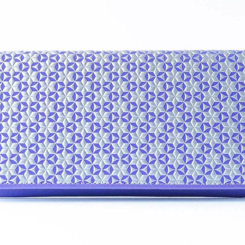 浅草文庫 かぶせ長財布 いろどりパープル 牛革/文庫革 スリム