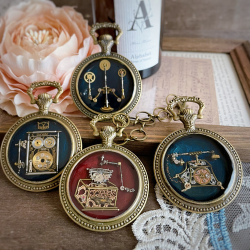 アンティークな電話 スチームパンク バッグチャーム バッグチャーム  