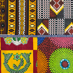 ハギレセット＊10枚組  生地  アフリカ布 アフリカン 小物作り ハンドメイド 手作り 手芸用品 布 カットクロス 3枚目の画像