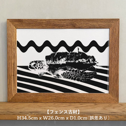 「海龜×江之島」A4室內海報與木框 第3張的照片