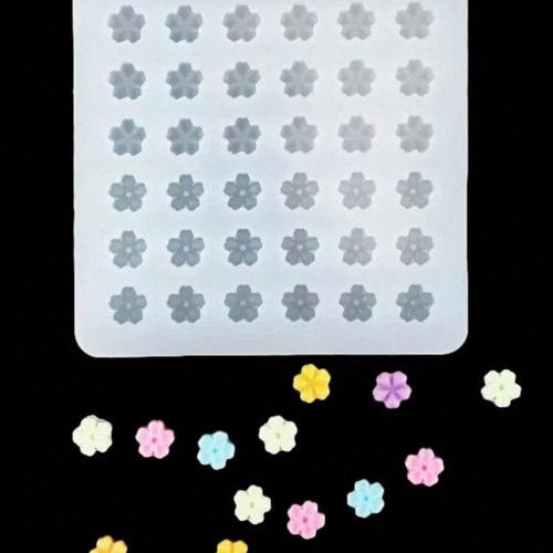 シーリングスタンプ用ワックス シリコンモールドアジサイ型 シーリングスタンプ用ワックス シリコンモールドアジサイ型 シリコン