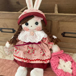 カントリードール♡ハンドメイド♡お人形♡ピンク花柄♡ カントリードール その他人形 hiromin 通販 16358394｜Creema