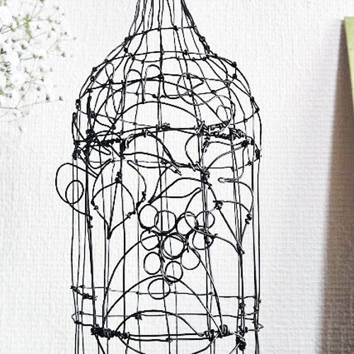 ワインボトル ワイヤーアート 立体・オブジェ YAN 通販 17106895