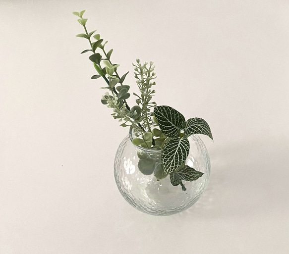 ■可愛らしい水挿し■フェイクグリーン　葉　グリーン 枯れない　インテリア　花瓶　観葉植物　 5枚目の画像
