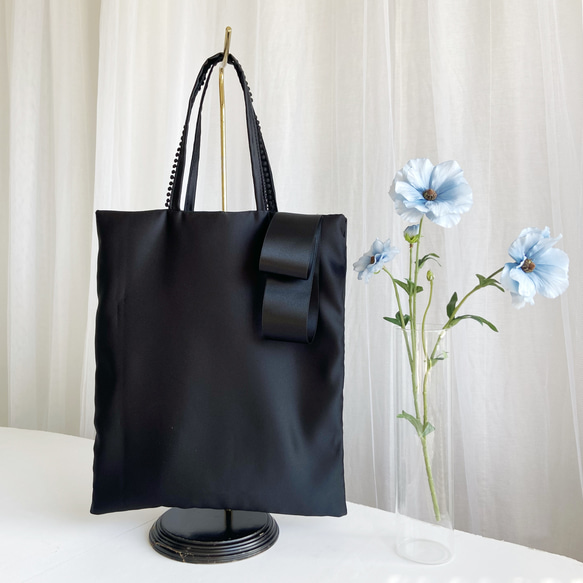 フォーマルサブバッグ☆ブラック＊A4収納可＊軽量＊結婚式＊卒入学式 