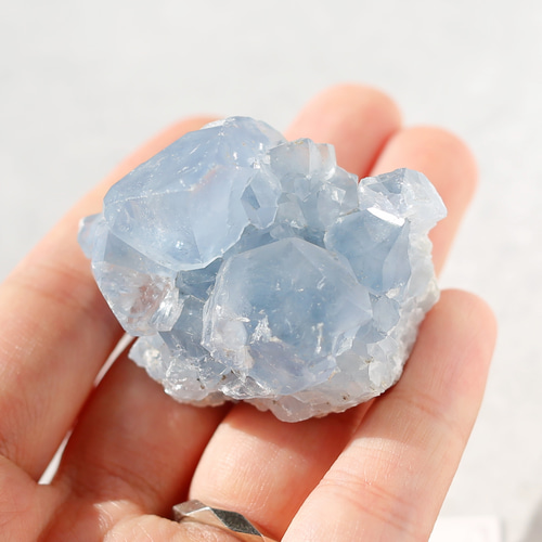 ミニ セレスタイト クラスター天青石 天使の石 鉱物 天然石 安眠 癒し