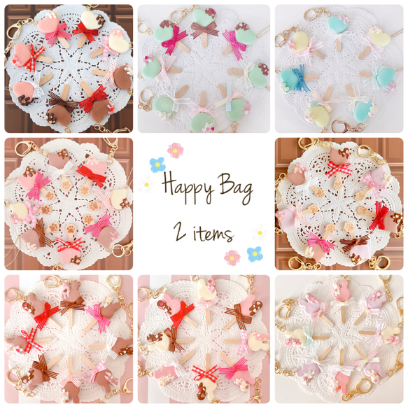 《福袋 Happy bag》アイスバーキーホルダー2点セット✧* 1枚目の画像