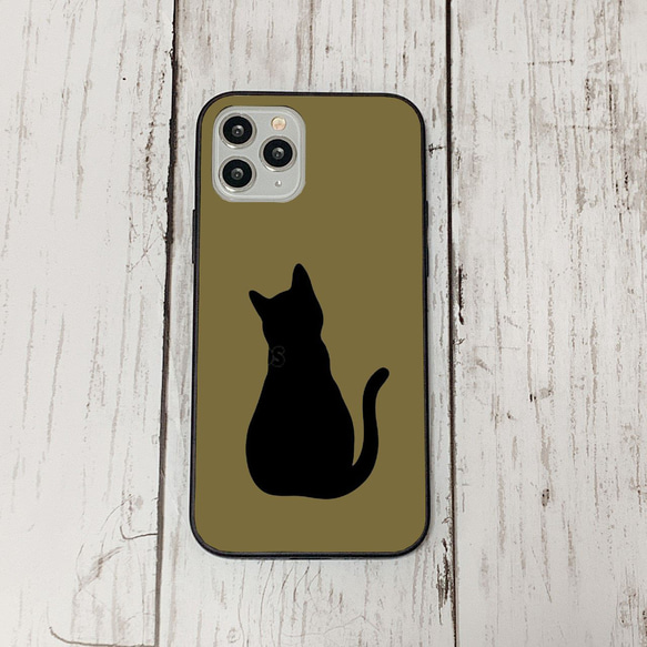 スマホケース17 期間限定 iphone 強化ガラス 猫シルエット13S  かわいい アイフォン iface 1枚目の画像