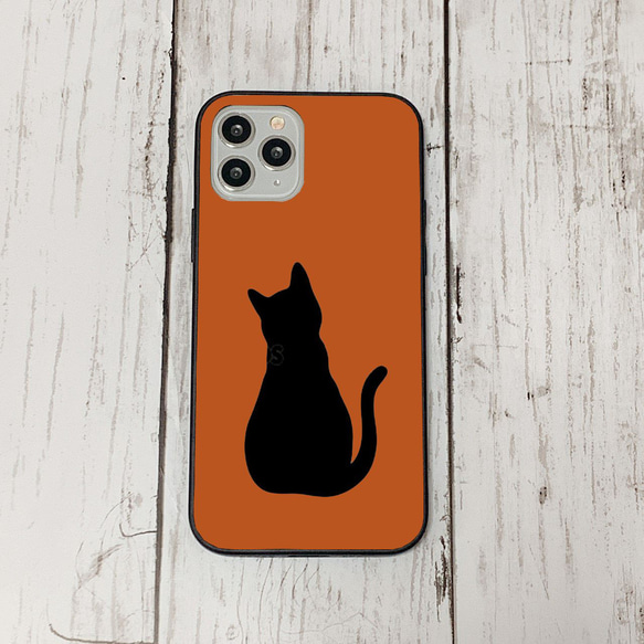 スマホケース18 期間限定 iphone 強化ガラス 猫シルエット13S  かわいい アイフォン iface 1枚目の画像