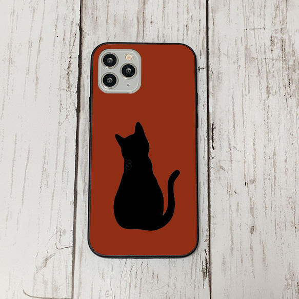 スマホケース19 期間限定 iphone 強化ガラス 猫シルエット13S  かわいい アイフォン iface 1枚目の画像