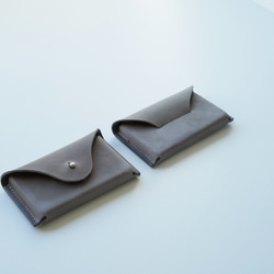 名刺入れ グレー未使用美品 そだてる名刺入れ グレー 【ギボシタイプ】と【差し込みタイプ】 名刺