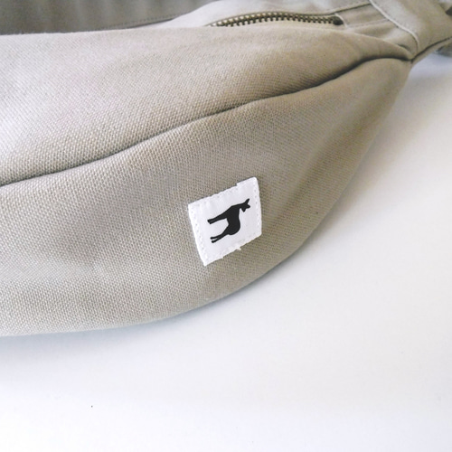 ボディバッグ ショルダー「MIKADUKI」/グレイッシュベージュ/11号帆布